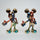 rainbow metallic mouse figurine modern decor