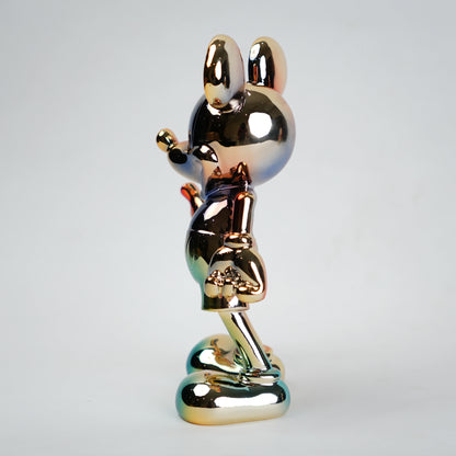 Rainbow Radiance Mouse Figurine in modern living room setup