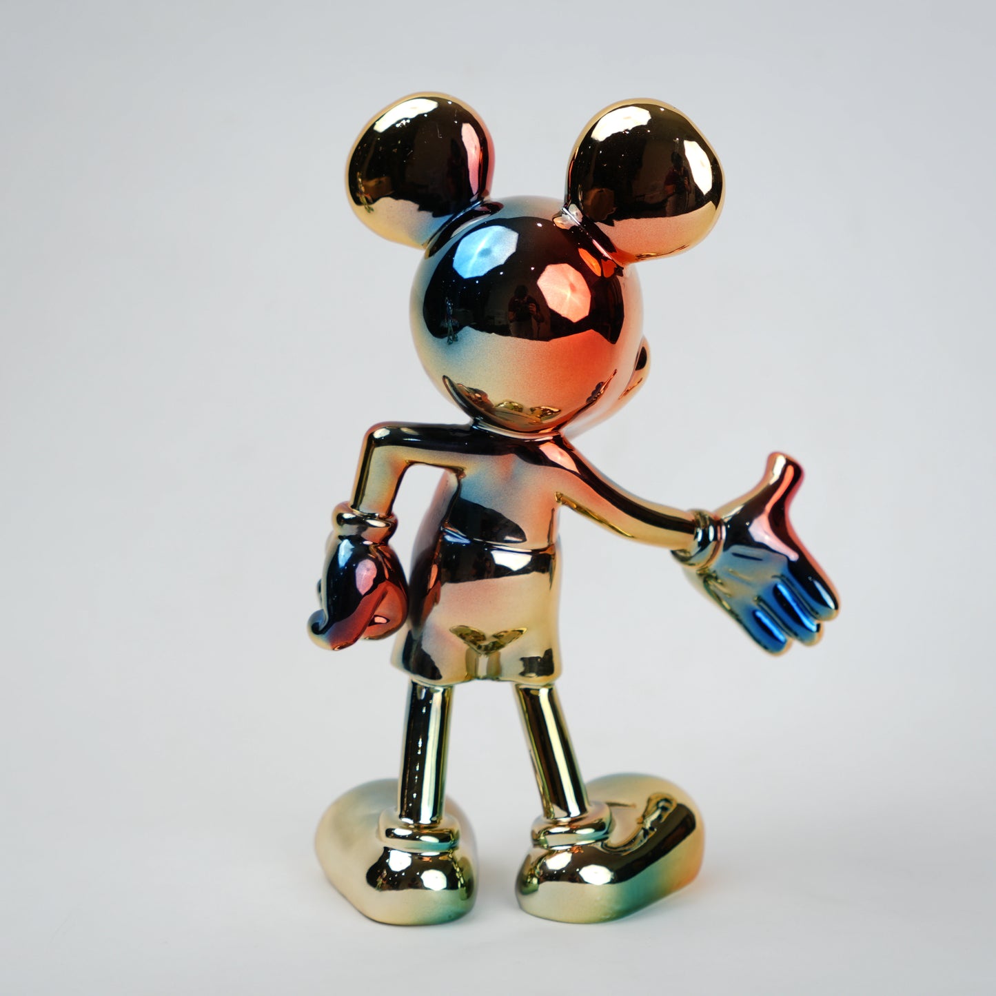 rainbow metallic mouse figurine modern decor