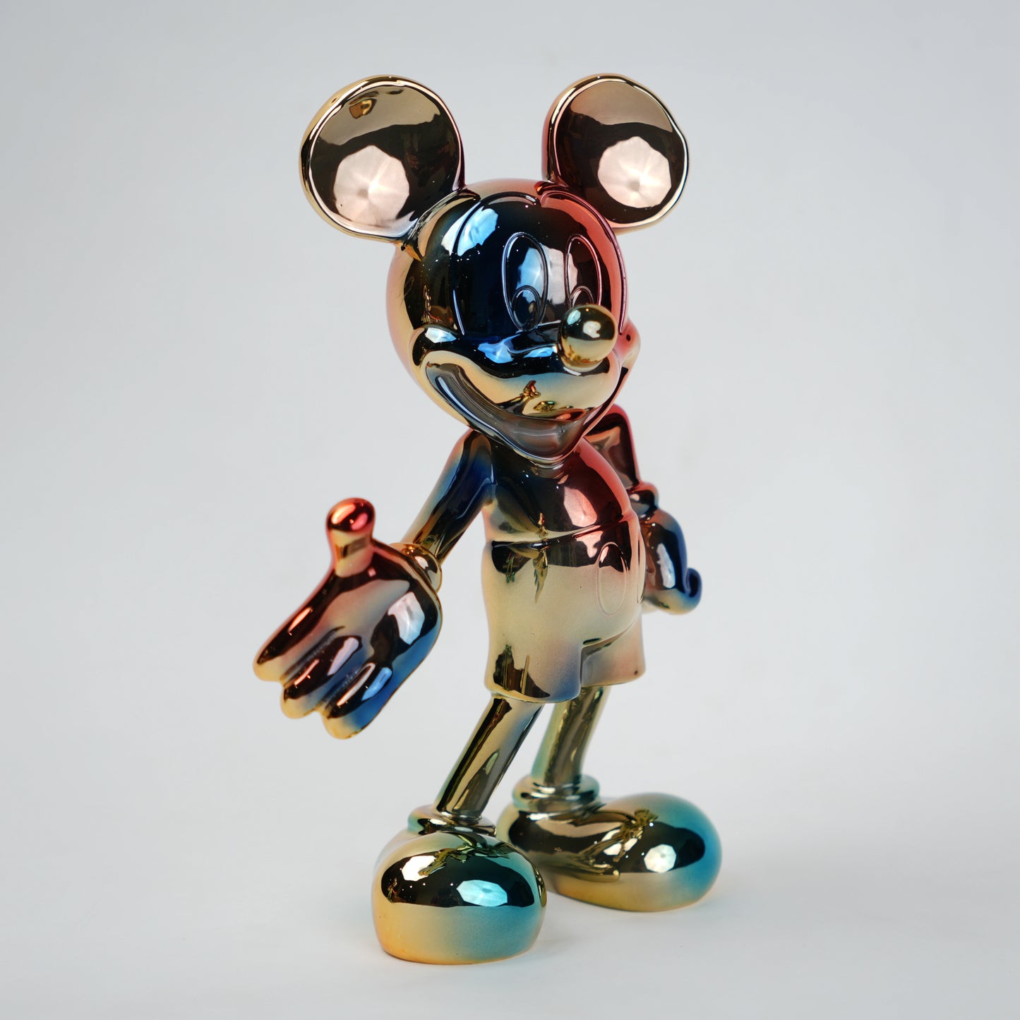 Rainbow Radiance Mouse Figurine styled on console table