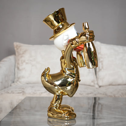 luxury gold figurine for bar setup and home decor styling