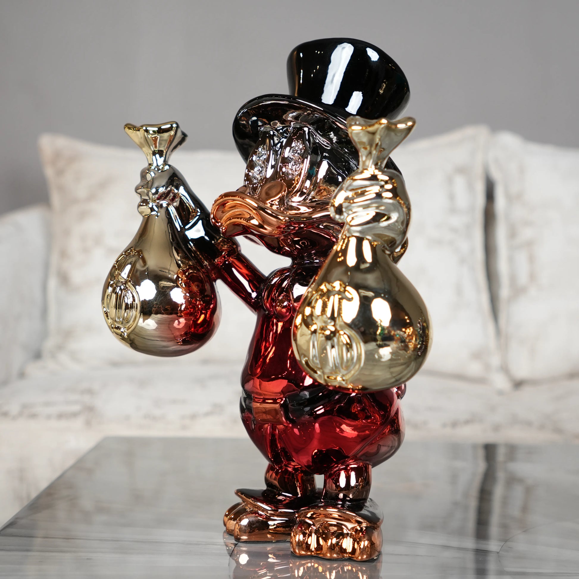 designer duck showpiece for living room and bar decor