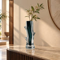Emerald stem vase rim w/ small loop accent