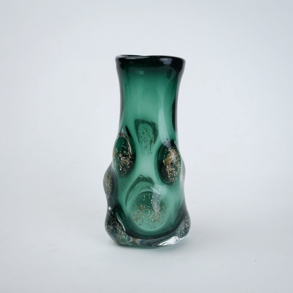 Emerald Aura small vase, front on white