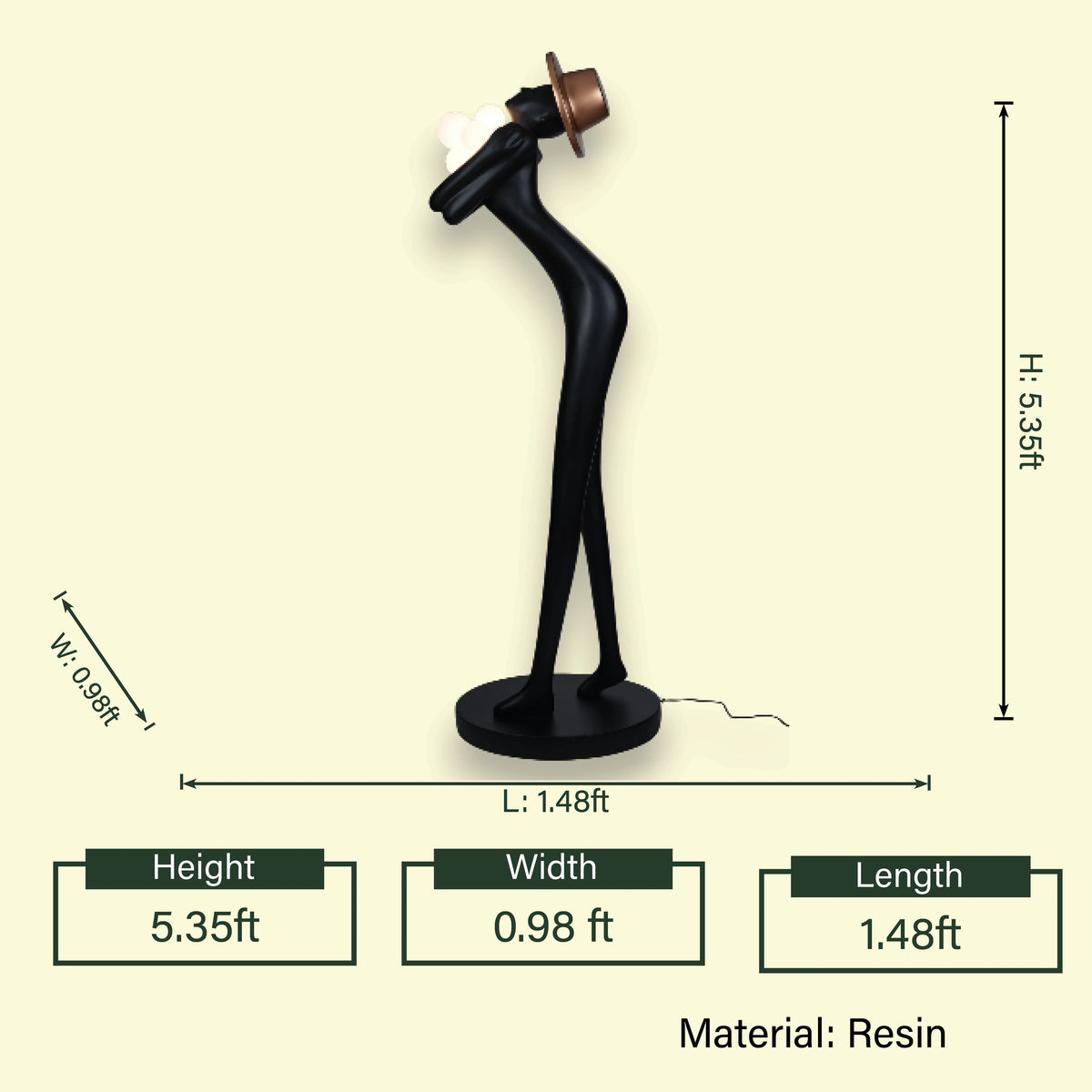 Eternal Embrace, copper hat, spec sheet view