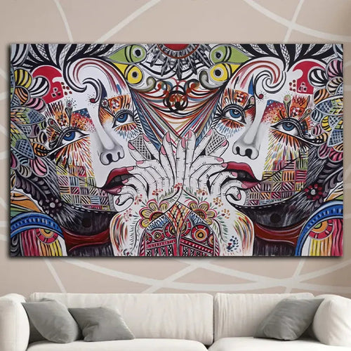 Vibrant Muse: Dual Reflection