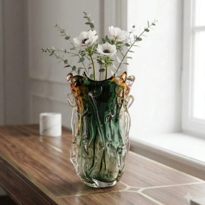 Forest Ember Glass Vase