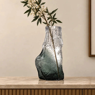 Frost Melt Glass Vase