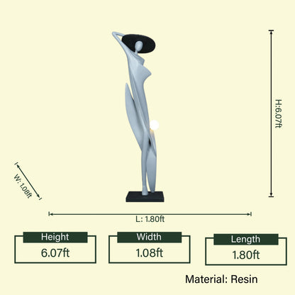 Graceful Glow Lady lamp 6.07ft spec diagram
