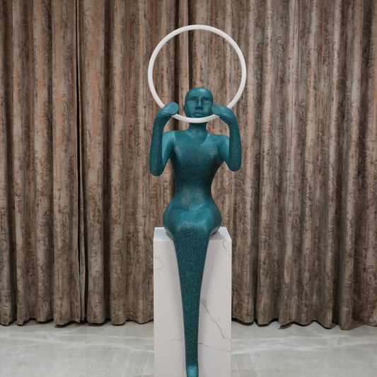 Halo Muse Sitting Sculpture