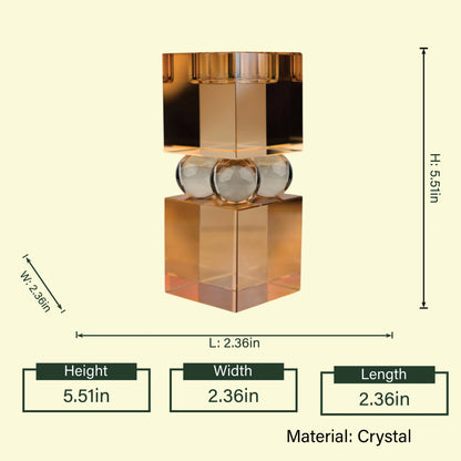 crystal candle stand for luxury home decor