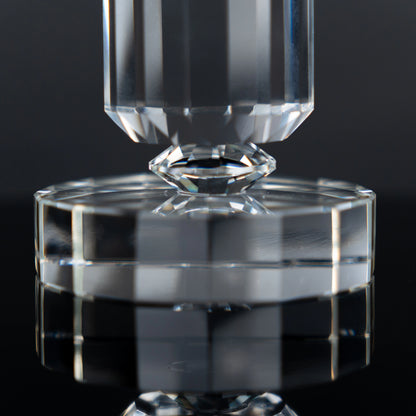 Faceted Crystal Taper Candle Holder