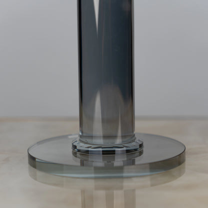 Grey Crystal Pillar Candle