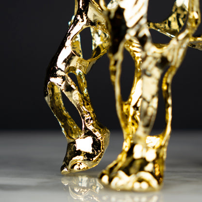 Gilded Filigree Lucky Elephant Statue