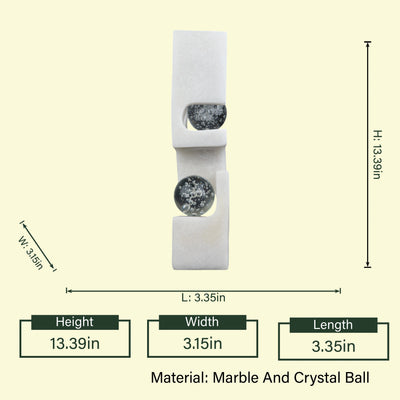 Abstract Marble Crystal Ball