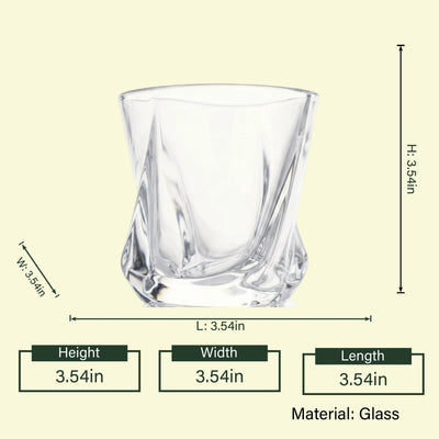 Ice Textured Whiskey Glasses - Set of 6