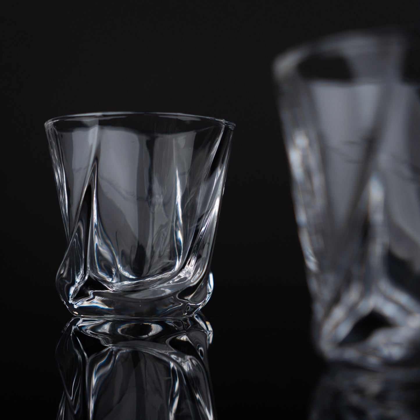 Ice Textured Whiskey Glasses - Set of 12