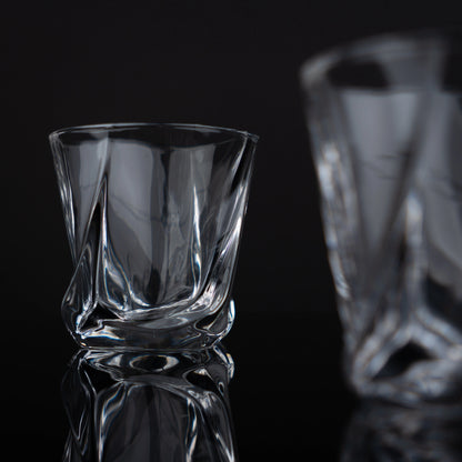 Ice Textured Whiskey Glasses - Set of 12