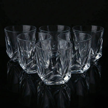 Ice Textured Whiskey Glasses - Set of 6