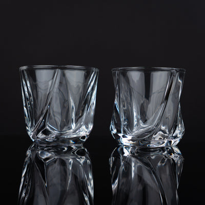 Ice Textured Whiskey Glasses - Set of 6