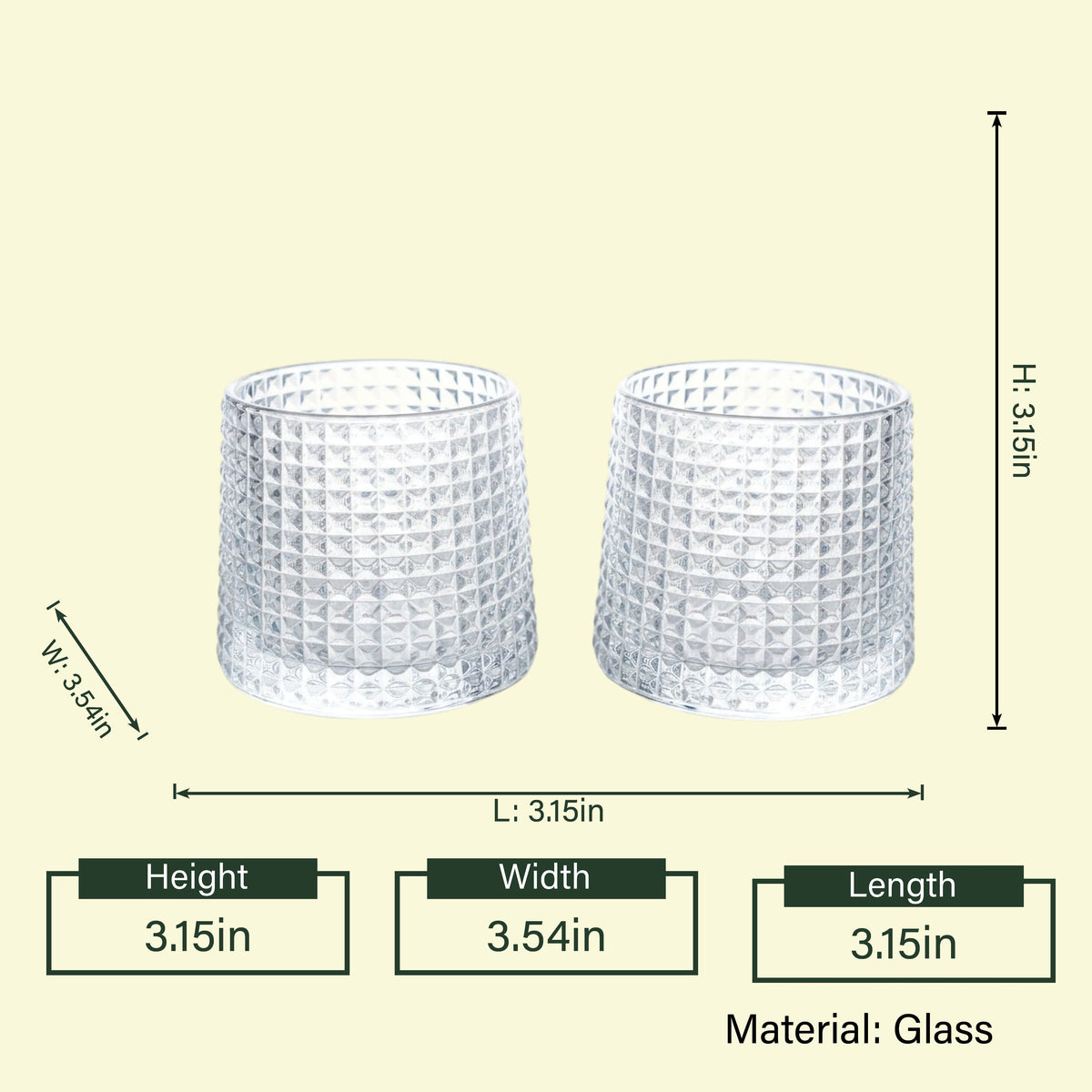 Modern whiskey drinkware set with detailed crystal texture and amber drink presentation in a luxury interior