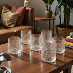 Premium scotch glasses arranged for refined entertaining, cocktail nights, and stylish hosting experiences