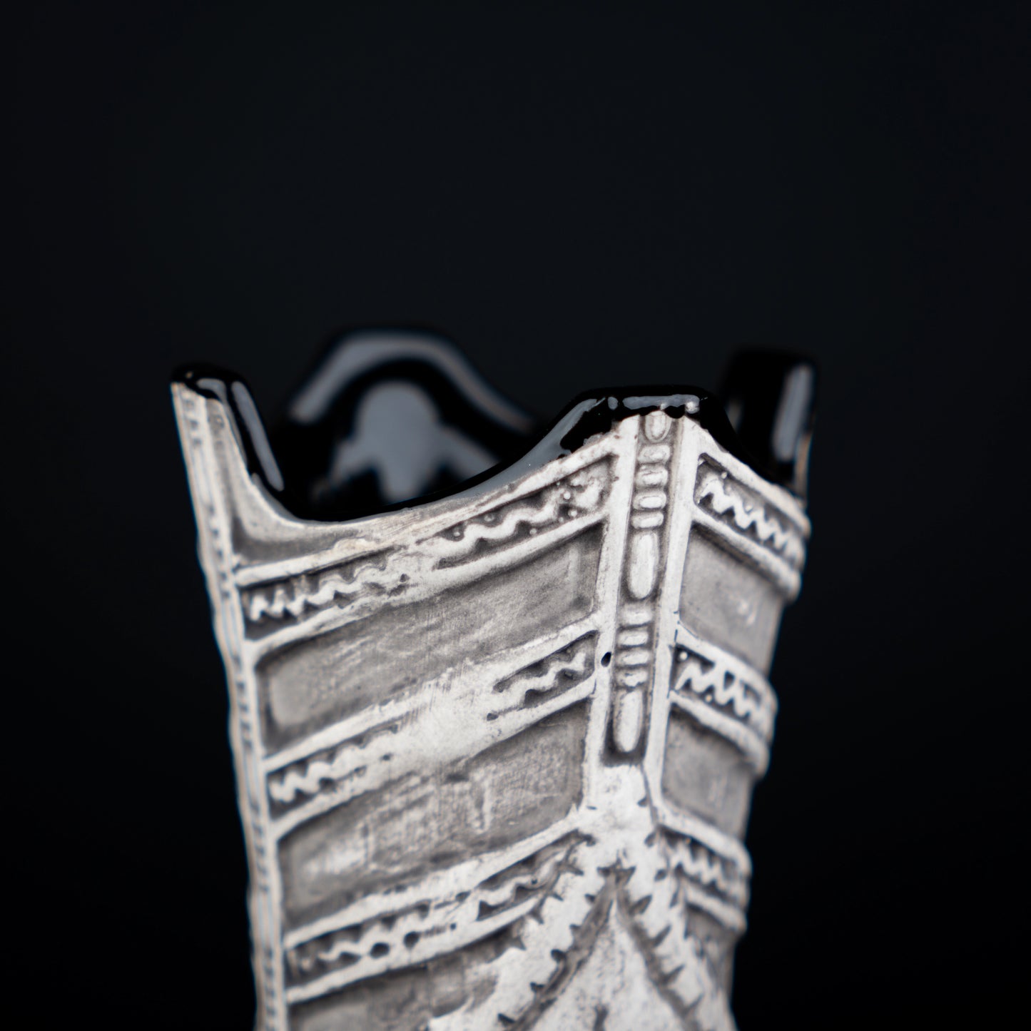 Tribal Ceramic Tiki Cocktail Mug - Set of 2