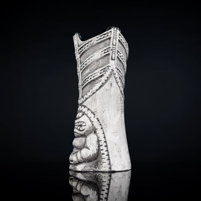 Tribal Ceramic Tiki Cocktail Mug - Set of 2