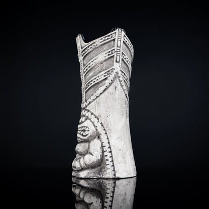 Tribal Ceramic Tiki Cocktail Mug - Set of 2