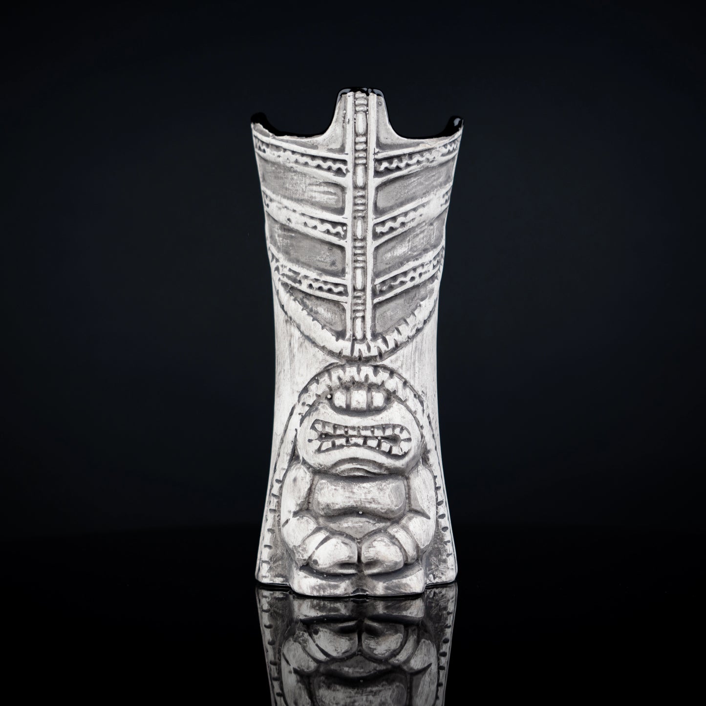 Tribal Ceramic Tiki Cocktail Mug - Set of 2