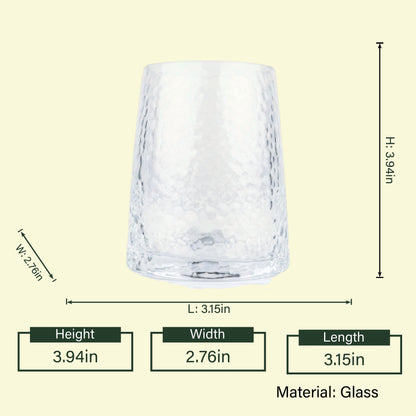 Diamond Cut Whiskey Glasses - Set of 6