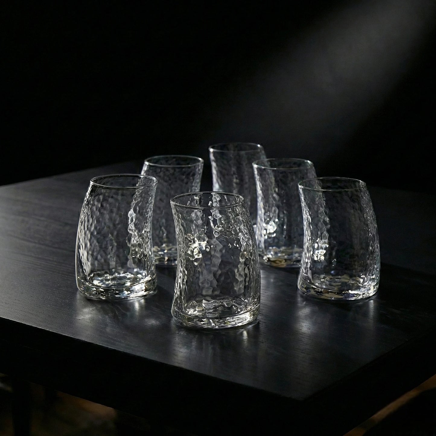 Diamond Cut Whiskey Glasses - Set of 6