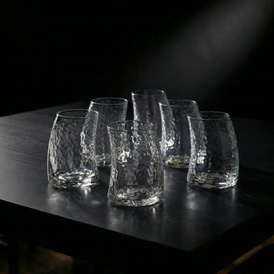 Diamond Cut Whiskey Glasses - Set of 6