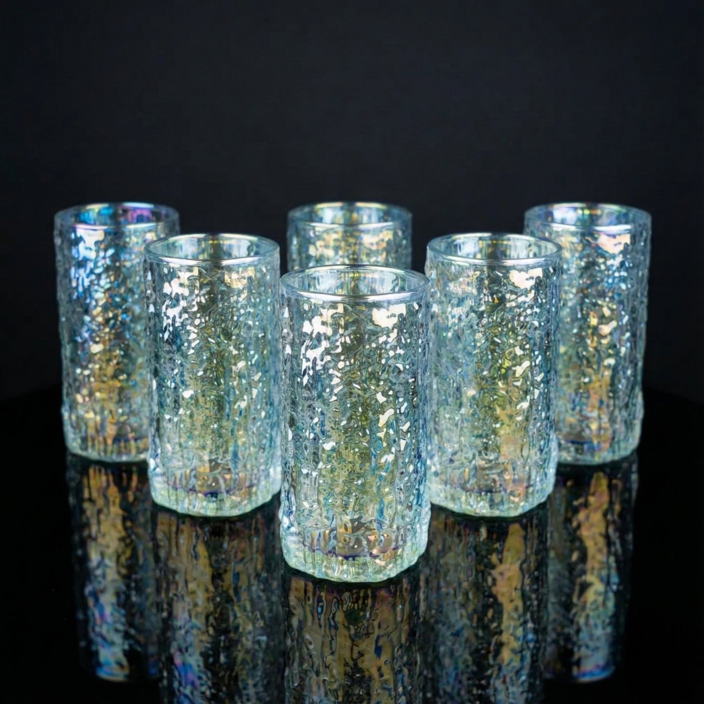 Iridescent Textured Highball Glass | Set of 6