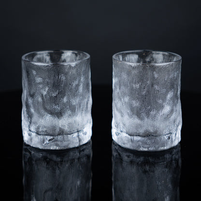 Ice Texture Whiskey Glasses - Set of 6