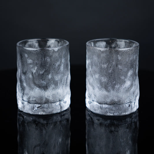 Ice Texture Whiskey Glasses - Set of 6
