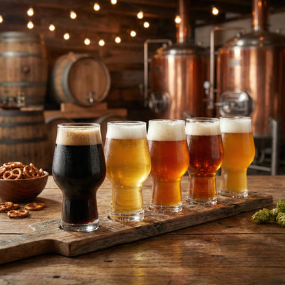 Craft Beer Tasting Glasses - Set of 6