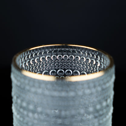 Gold Rim Beaded Tumblers - Set of 6