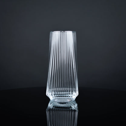 Fluted Highball Tumbler Glasses - Set of 6