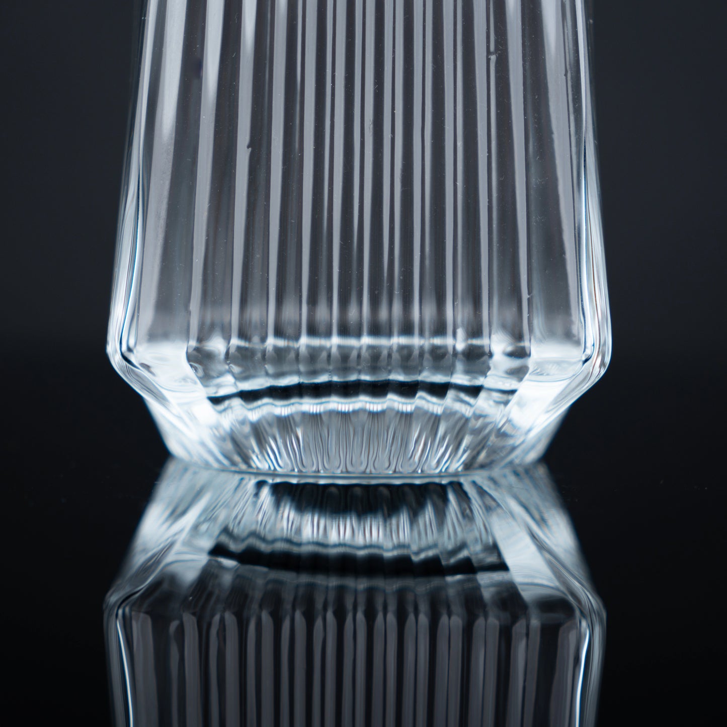 Fluted Highball Tumbler Glasses - Set of 6