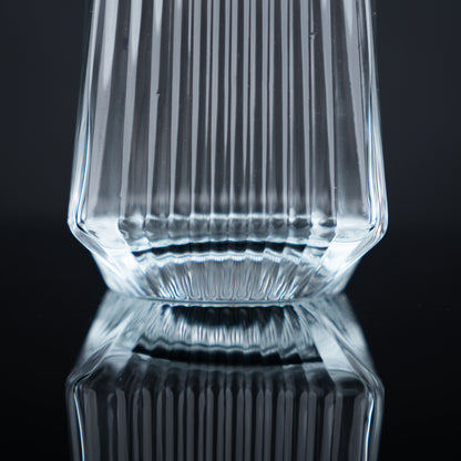 Fluted Highball Tumbler Glasses - Set of 6