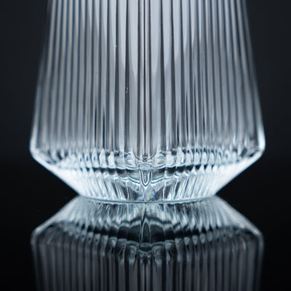 Fluted Highball Tumbler Glasses - Set of 6