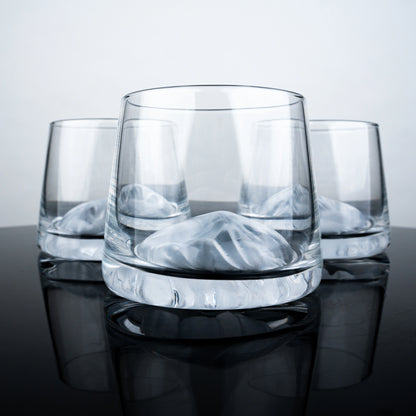 White Aerating Rocks Glasses - Set of 4