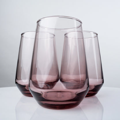 Rose Stemless Glasses - Set of 4