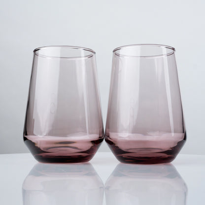 Rose Stemless Glasses - Set of 4