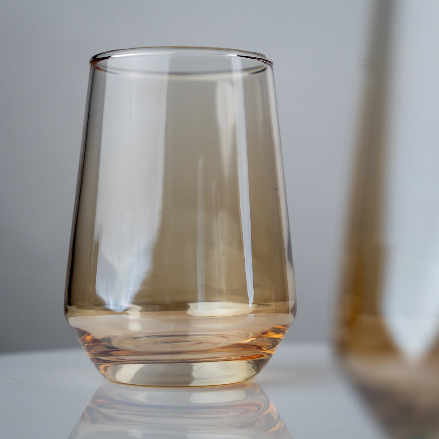Amber Stemless Glasses- Set of 4