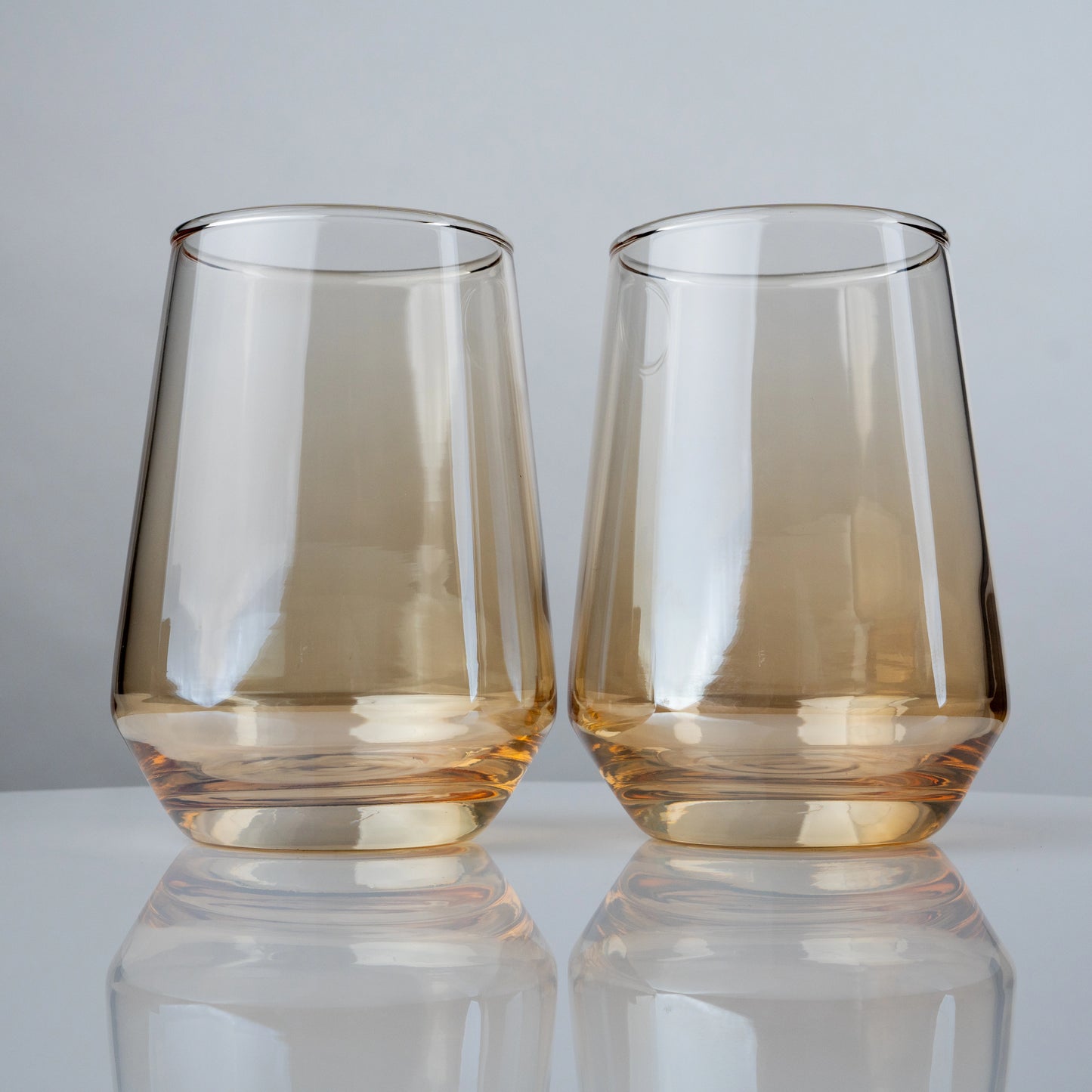 Amber Stemless Glasses- Set of 4