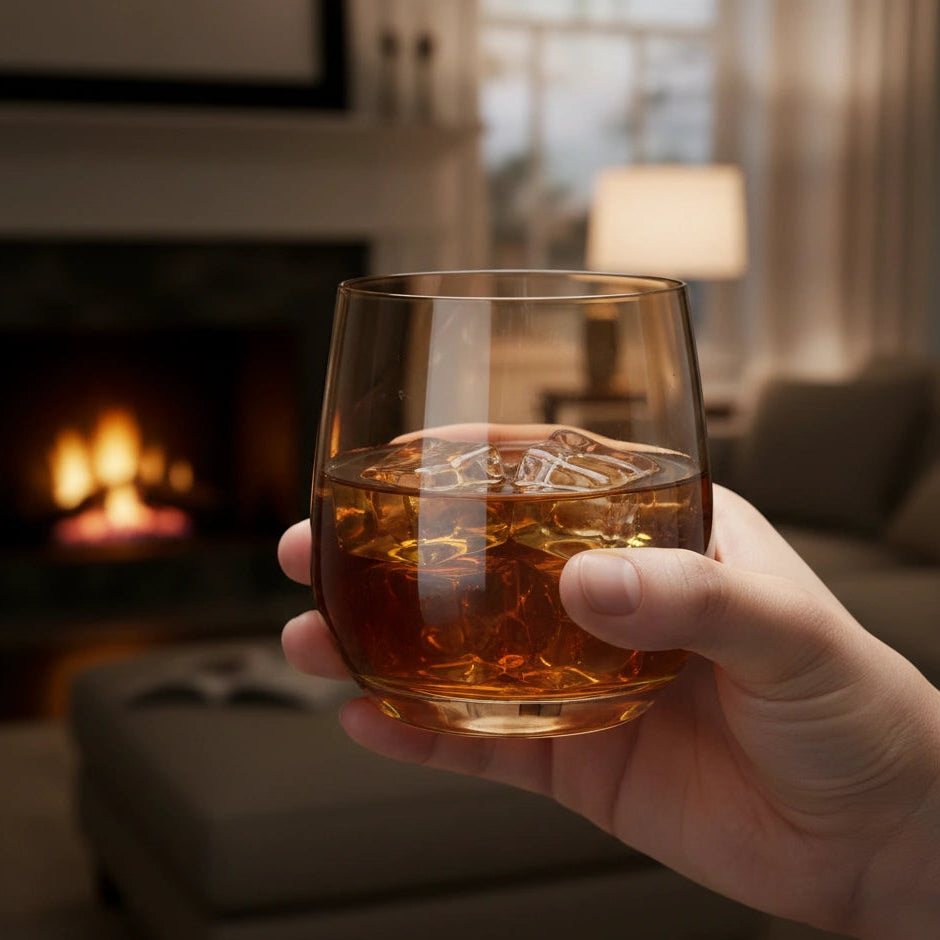 Stemless Tumbler Glasses - Set of 6