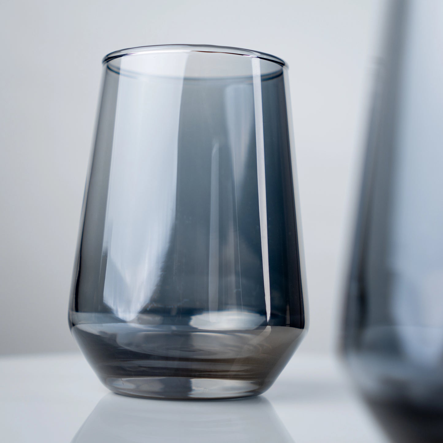 Smoky Grey Stemless Tumblers - Set of 4