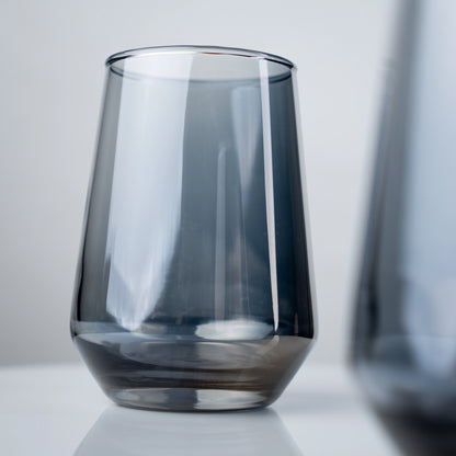 Smoky Grey Stemless Tumblers - Set of 4